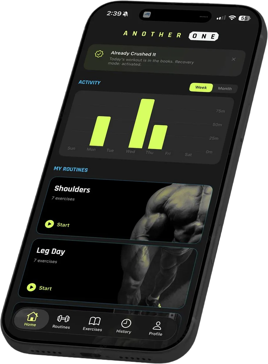 Another One app home screen