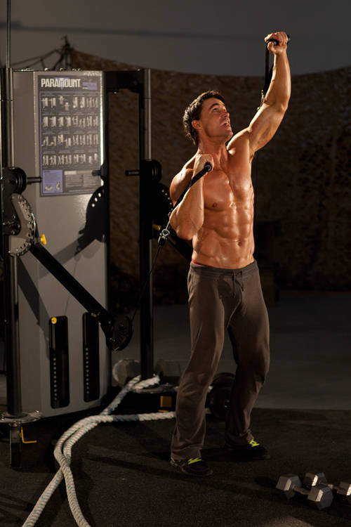 Alternating Cable Shoulder Press