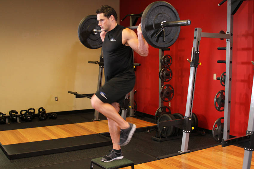 Barbell Step Ups