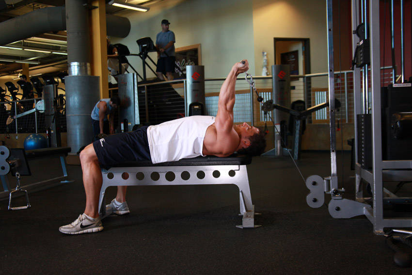 Cable Lying Triceps Extension