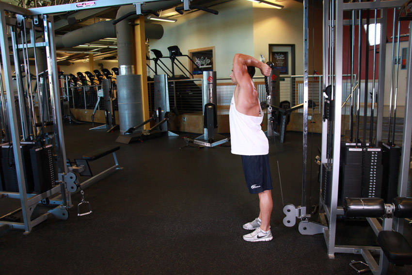 Cable Rope Overhead Triceps Extension