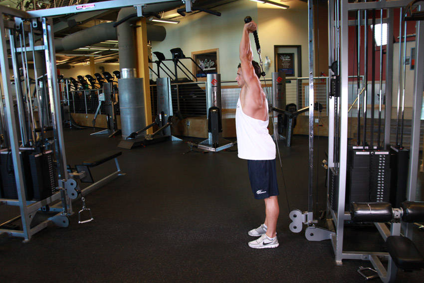 Cable Rope Overhead Triceps Extension