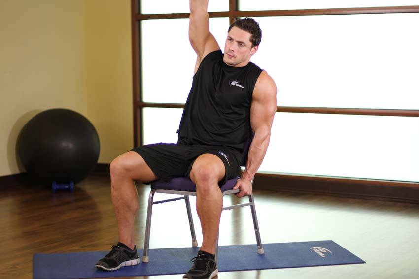 Chair Lower Back Stretch