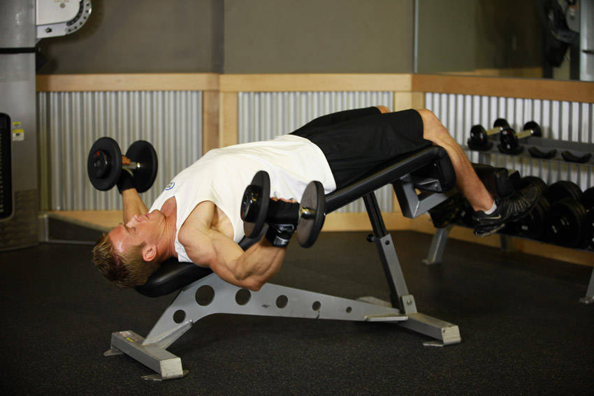 Decline Dumbbell Flyes