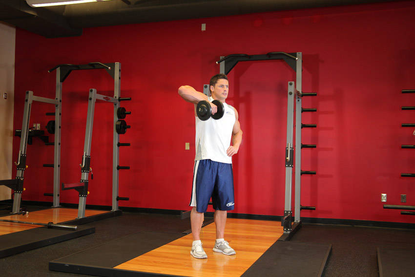 Dumbbell One-Arm Upright Row