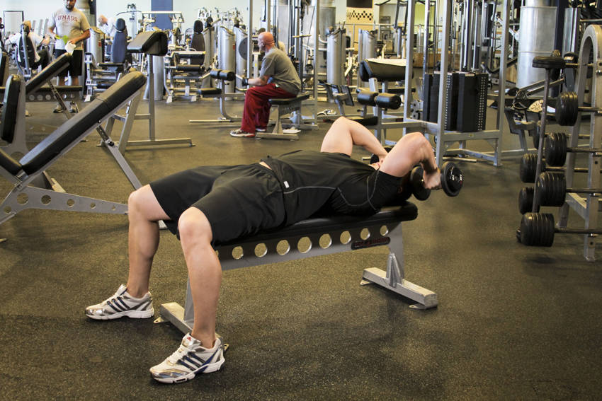 Dumbbell Tricep Extension -Pronated Grip