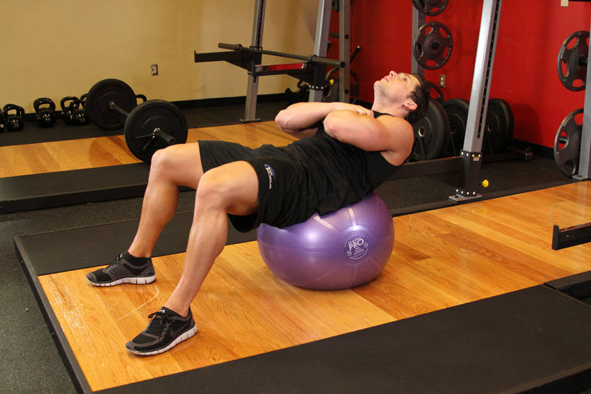 Exercise Ball Crunch