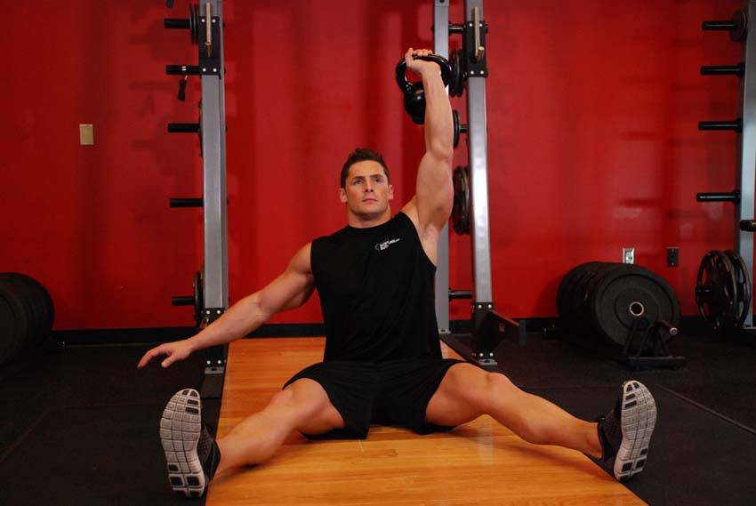 Kettlebell Seated Press