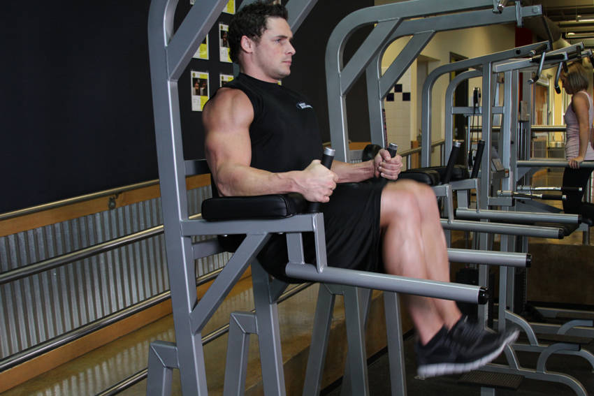 Knee/Hip Raise On Parallel Bars