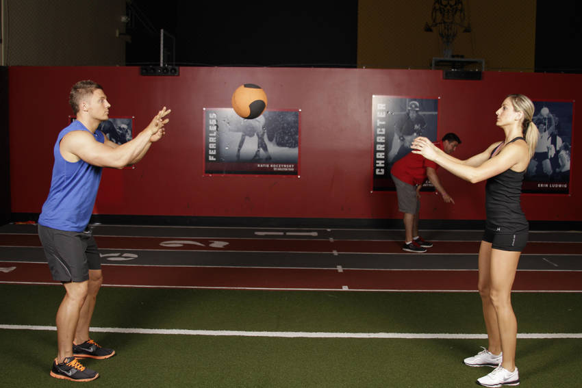Medicine Ball Chest Pass