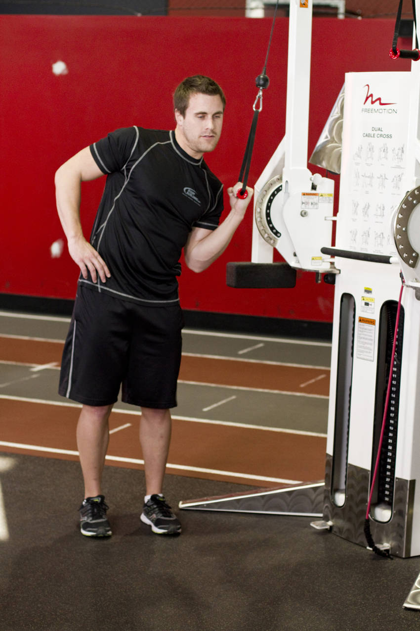 One-Arm High-Pulley Cable Side Bends