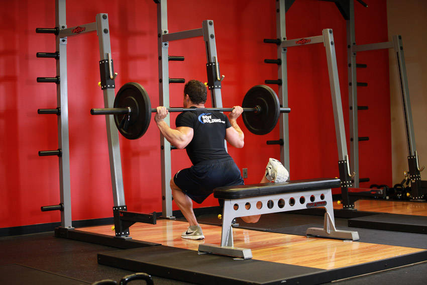One Leg Barbell Squat