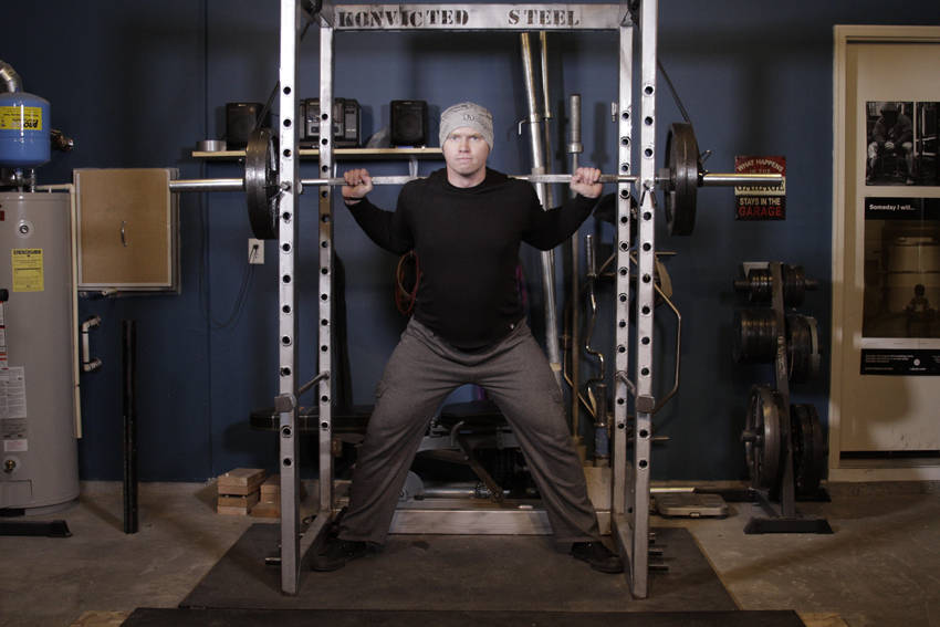 Reverse Band Power Squat