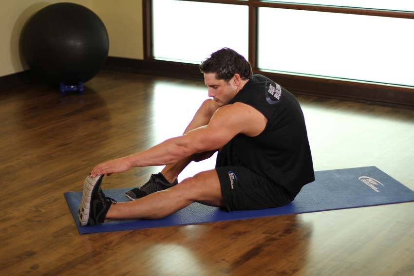 Seated Calf Stretch