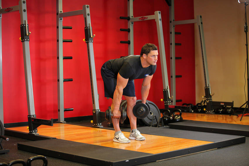 Stiff-Legged Dumbbell Deadlift