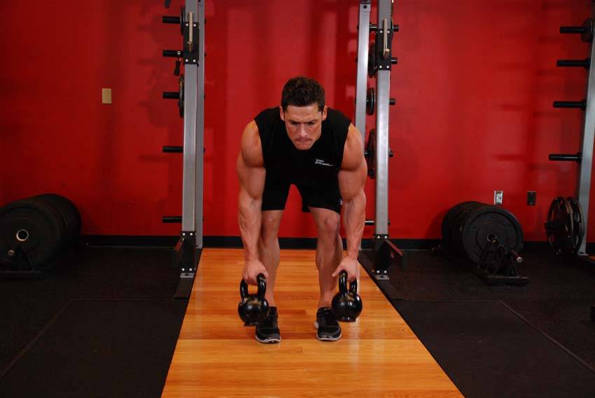 Two-Arm Kettlebell Row