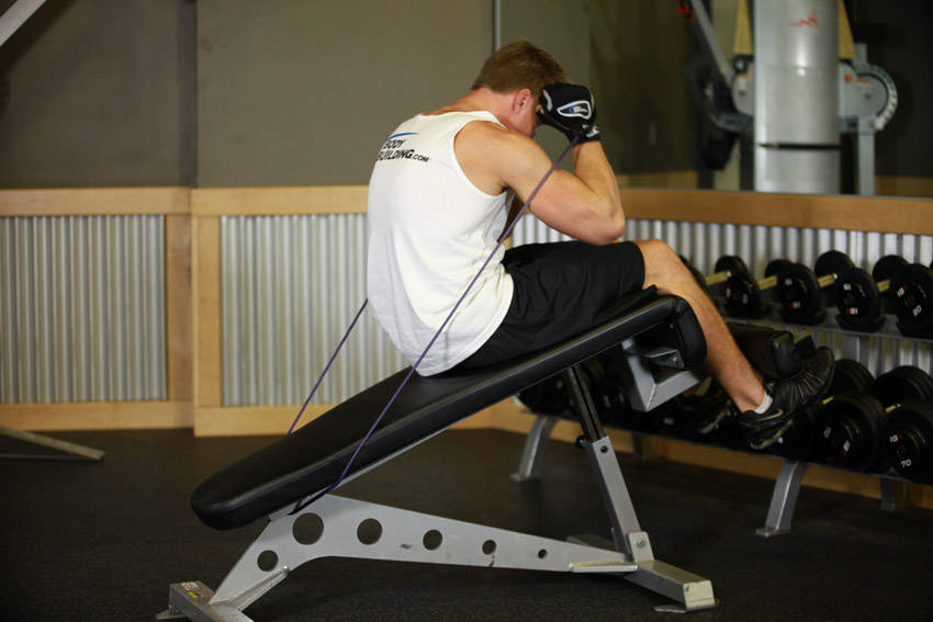 Weighted Sit-Ups - With Bands